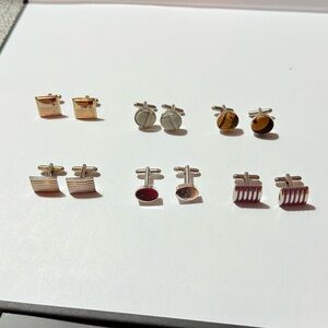 $10 6 pairs Silver and Gold Cufflinks